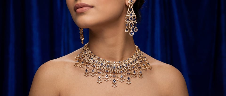 A sapphire considered by hand in the BDK atelier
