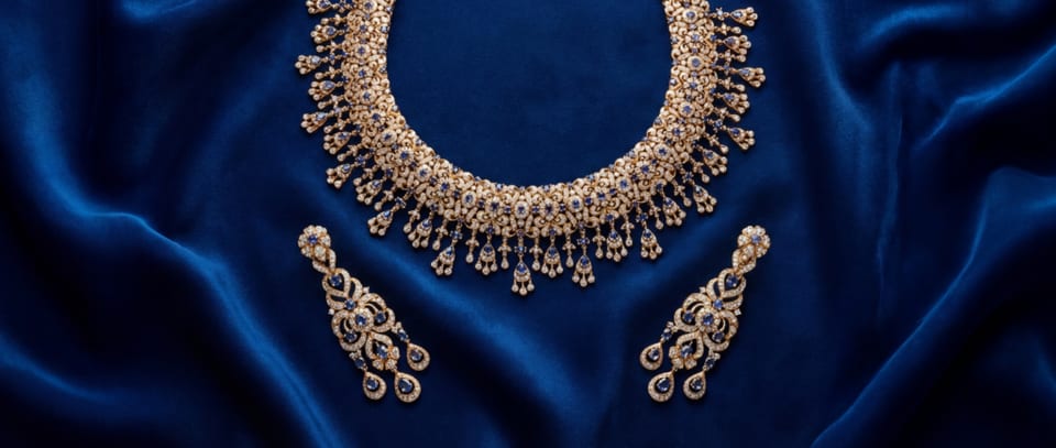 Blue Rivière Diamond Collar Necklace