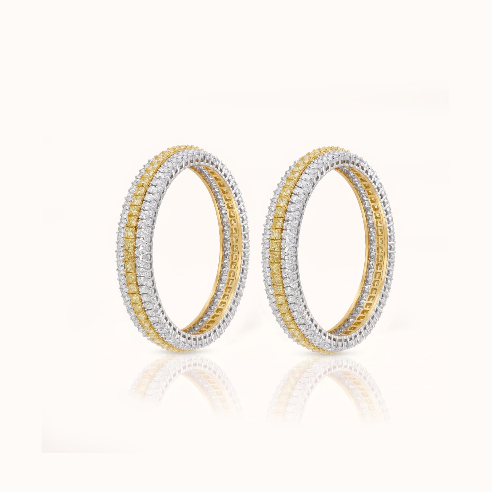 Yellow Diamond Bangles