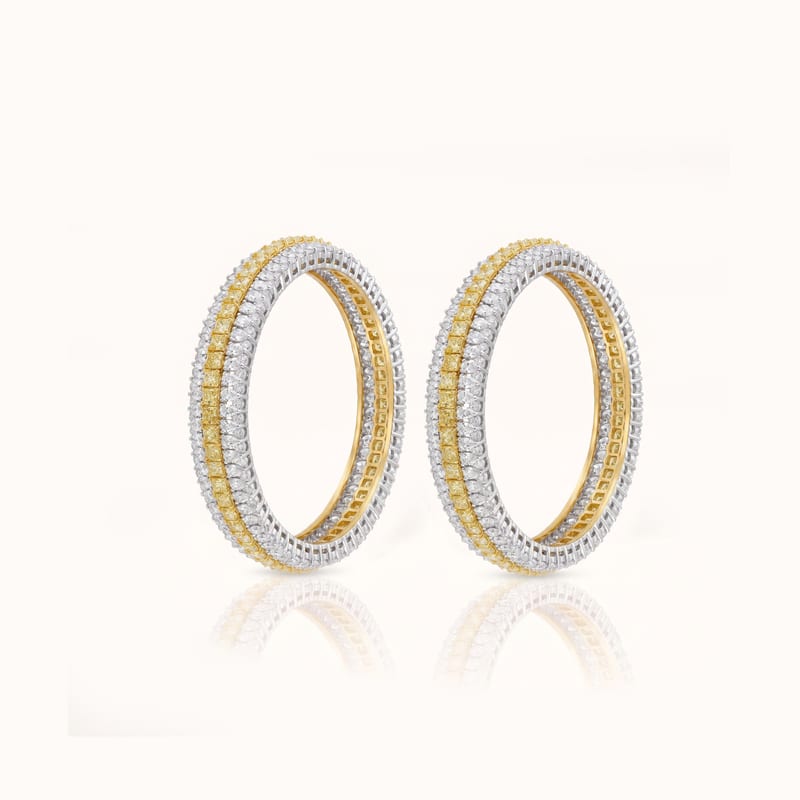 Yellow Diamond Bangles