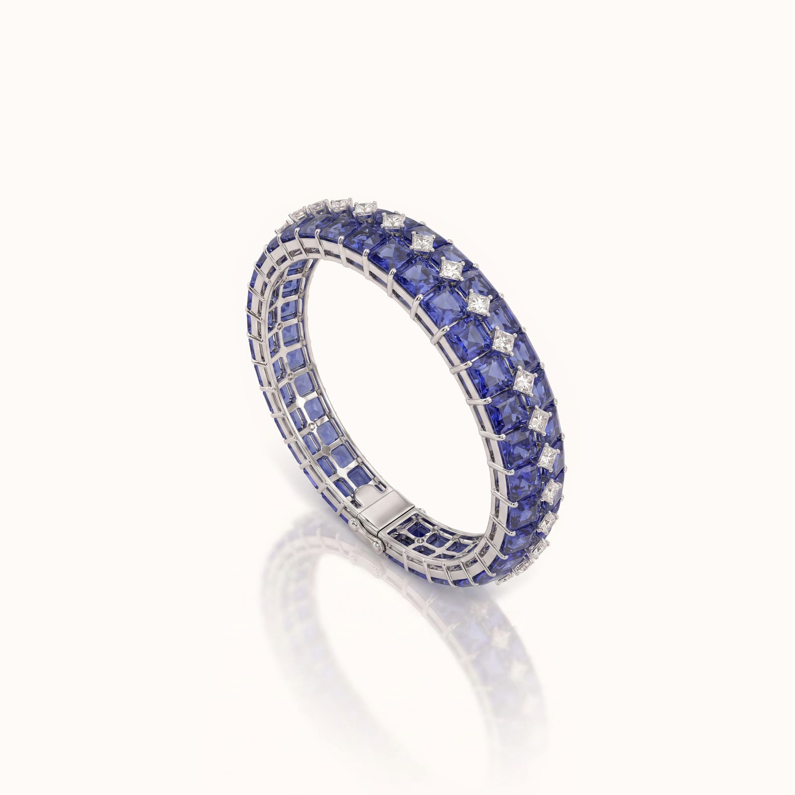 Tanzanite Diamond Bangle