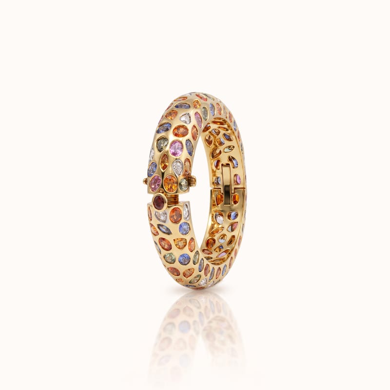 Multi Sapphire Diamond Bracelet