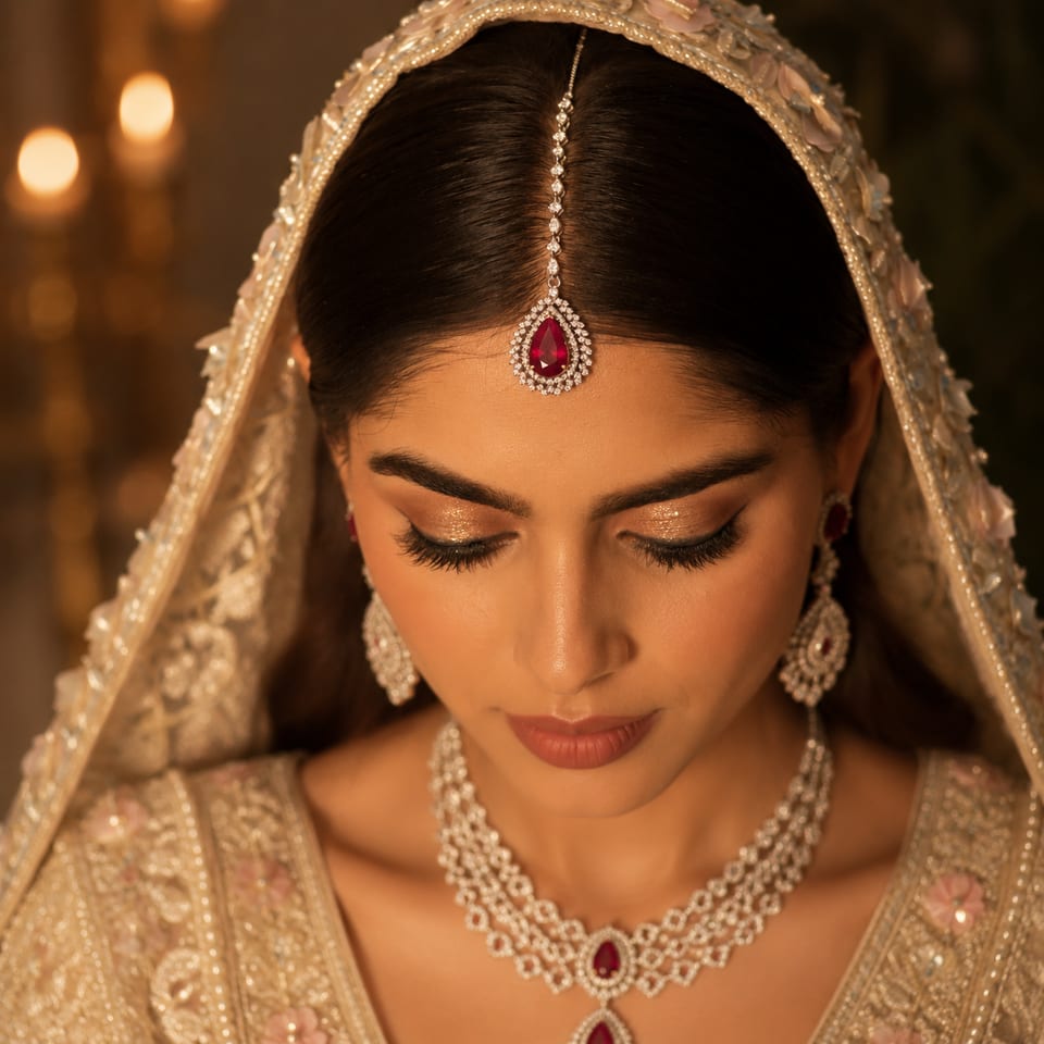 Uncut Diamond Bridal Set