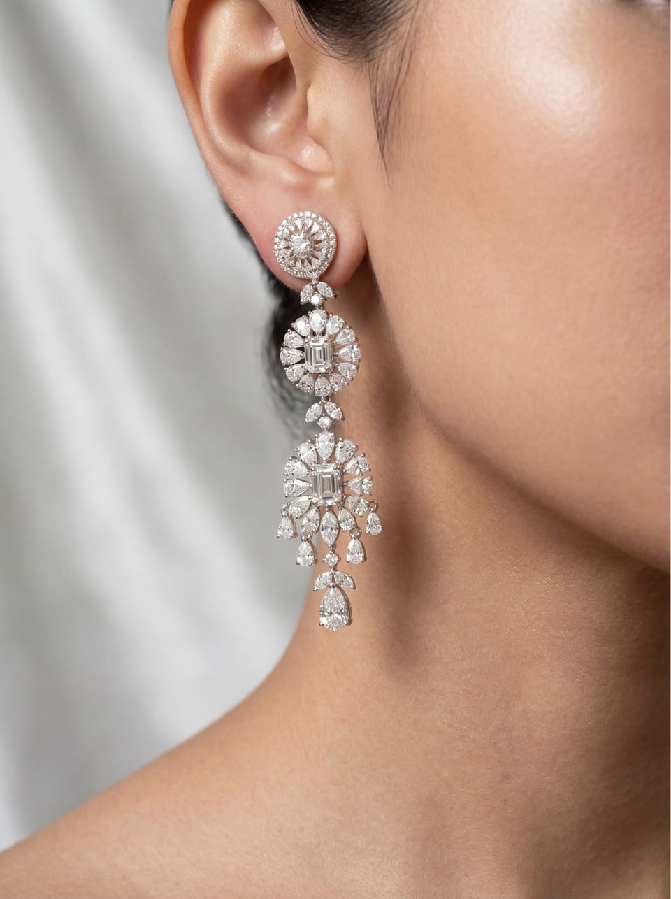 Diamond Cascade Earrings