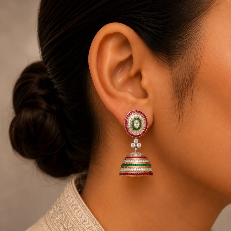 Heritage Jhumka Earrings
