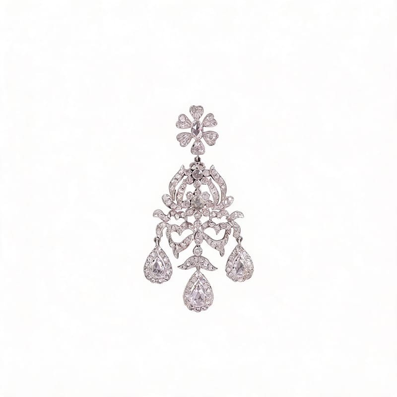 Diamond Cascade Chandelier Earrings · View 2