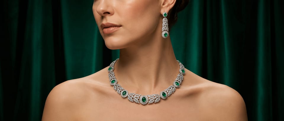 An emerald considered by hand in the BDK atelier