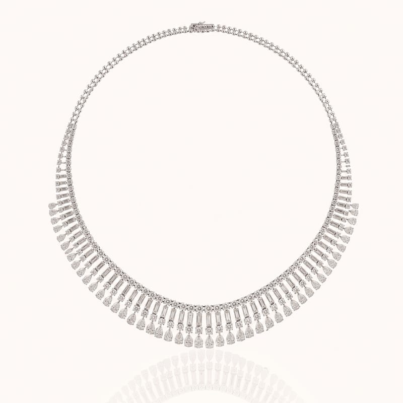 Diamond Baguette Necklace