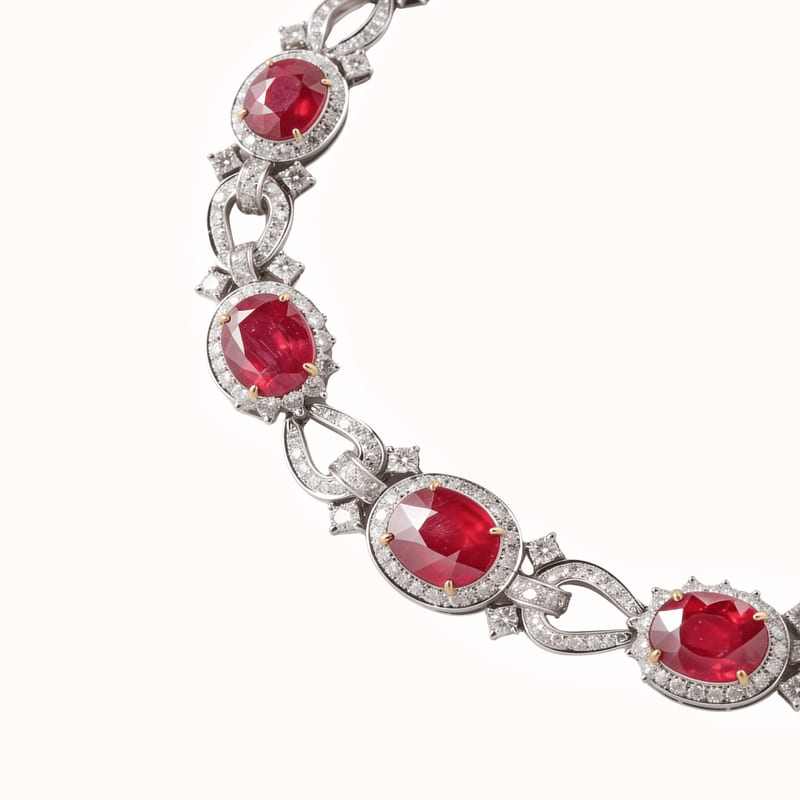 Ruby Heritage Necklace Set · View 2
