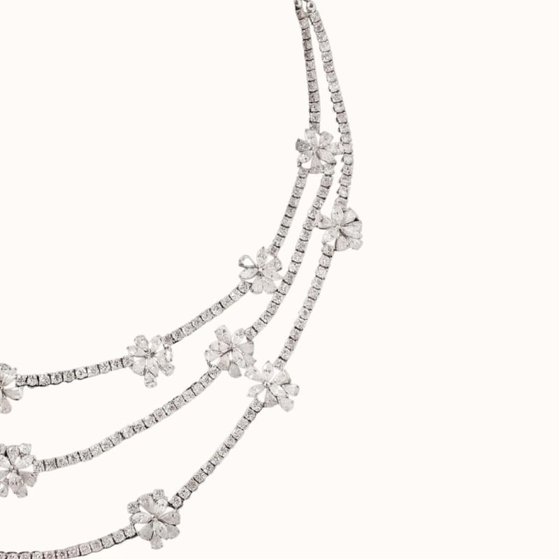 Diamond Layered Necklace · View 2