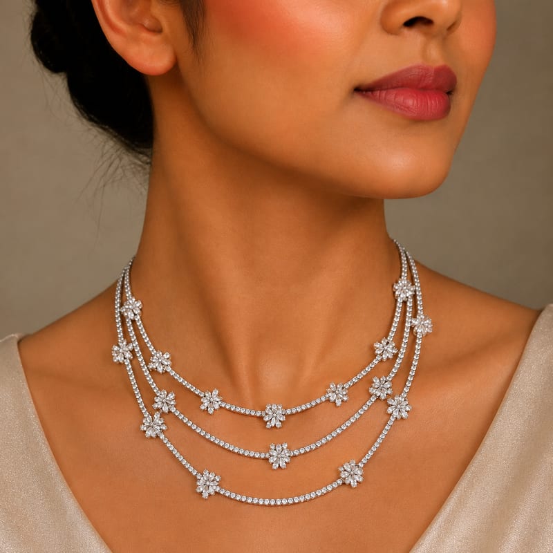 Diamond Layered Necklace