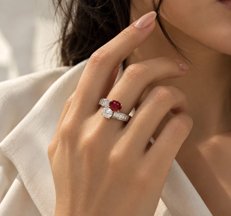 Oval East-West Ring